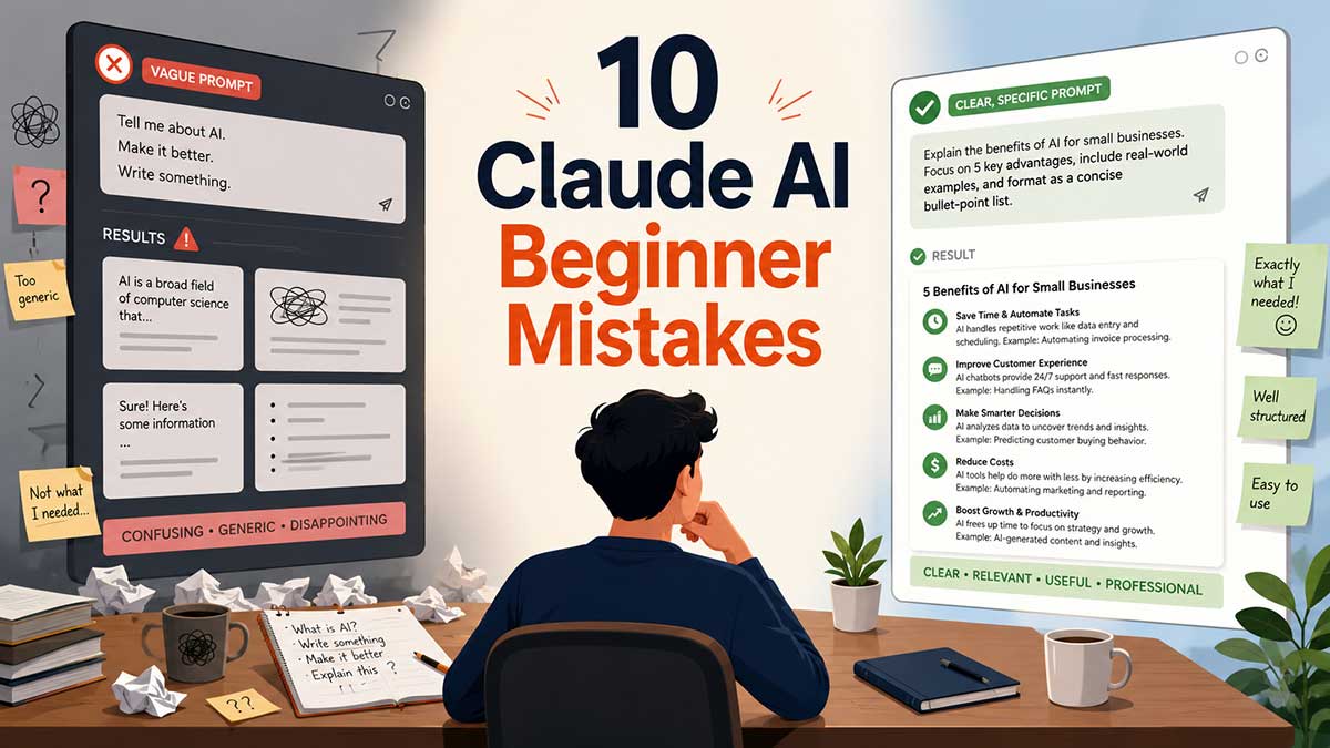 10 claude AI beginner Mistakes 10 claude AI beginner Mistakes